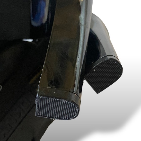 DKNY Slingback Heeled Sandals- Black-Silver Hardware NWT Size 9 Romantic…Gothic - Picture 10 of 16